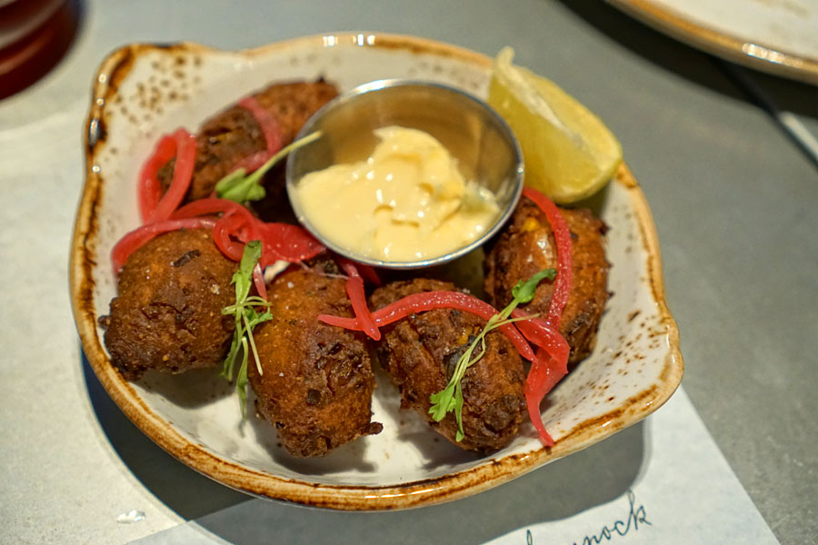 blue corn hush puppies