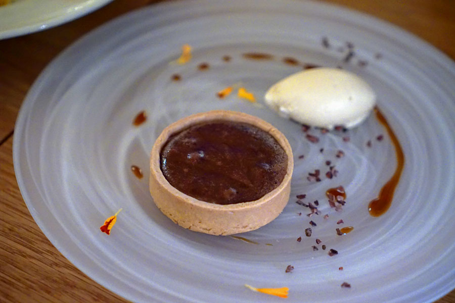 Chocolate Tart with Yamazaki Whisky Ice Cream