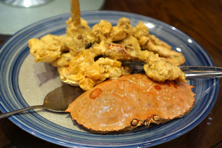 Baked Golden Dungeness Crab with Pumpkin