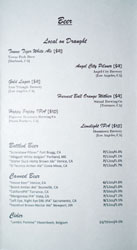 Hock + Hoof Beer List