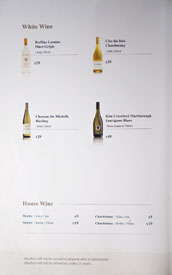 KyungBokKung Wine List: White