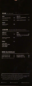 HATCH Yakitori + Bar Wine & Liquor List