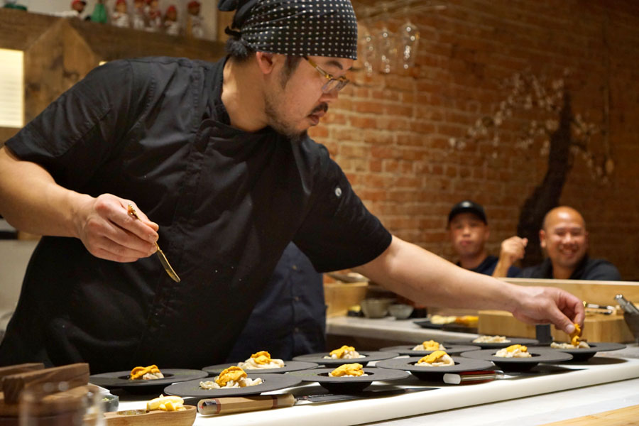 Gino Choi Preparing Pasta