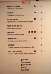 Accomplice Bar Menu: Snacks