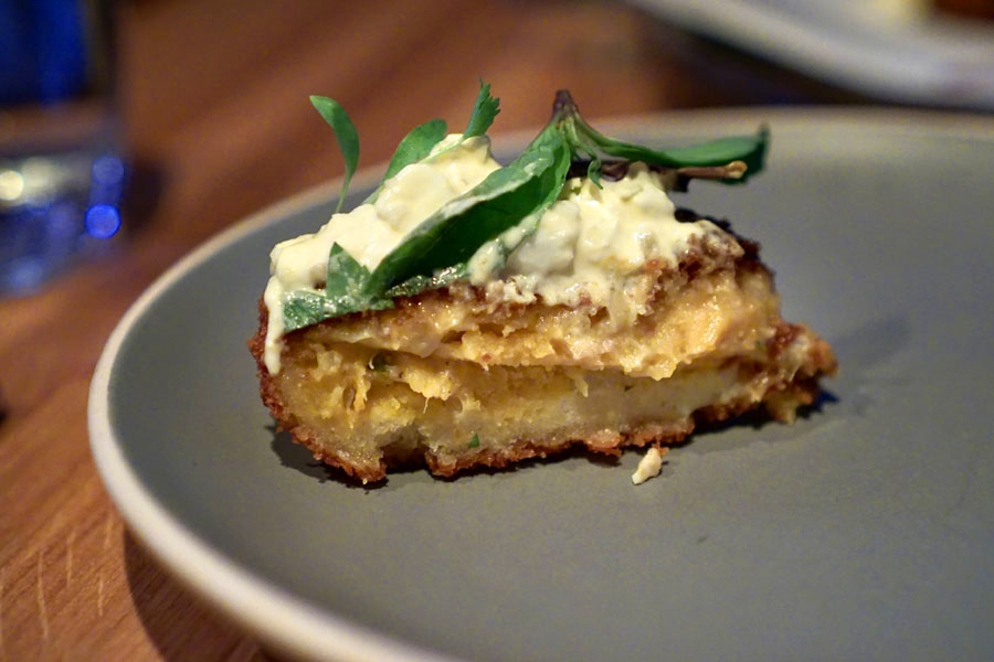 Winter Squash Croquette (Cut Open)