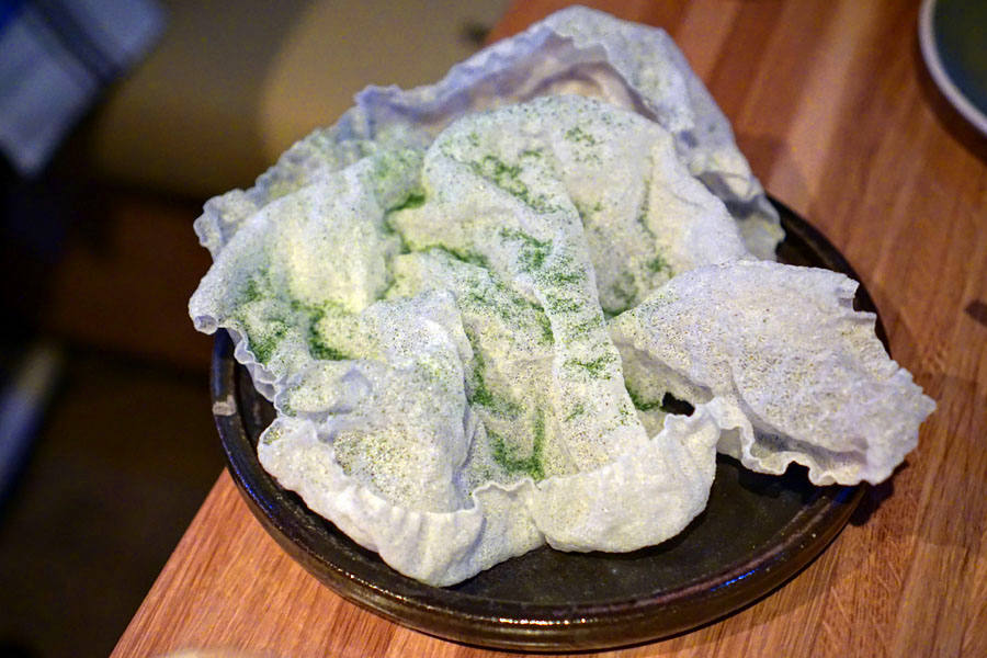 nori rice chicharron