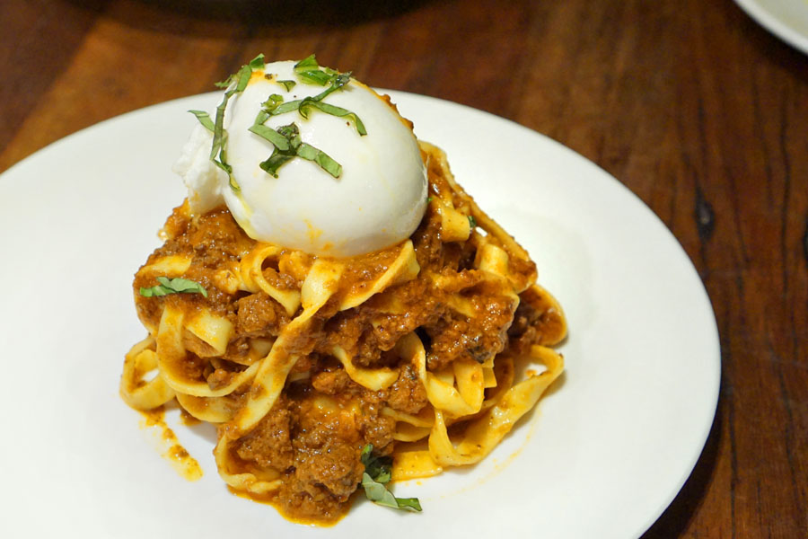 Bolognese (Fresh Tagliatelle) + Fresh Burrata