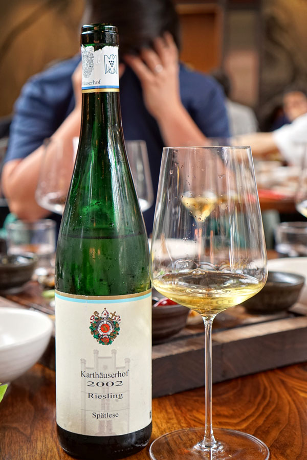 2002 Karthäuserhof Eitelsbacher Karthäuserhofberg Riesling Spätlese