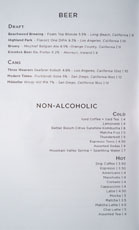 Firehouse Hotel Beer & Beverage List