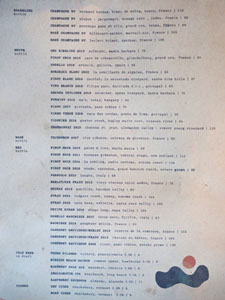 Yours Truly Wine & Beer List