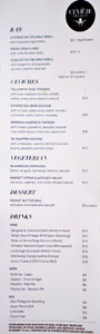 Ceviche Project Menu