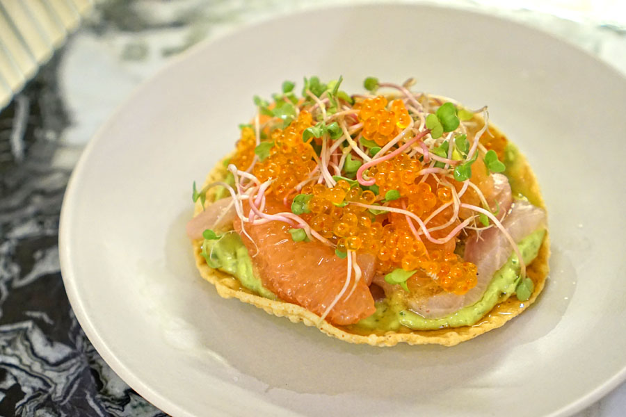 Hawaiian Kanpachi Tostada