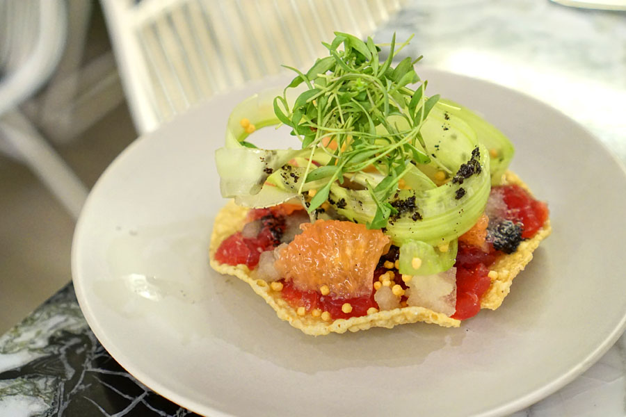 Yellowfin Tuna Tostada