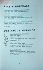 Ototo Sake List: Rice + Minerals / Delicious Weirdos