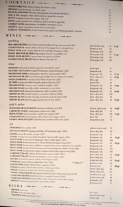 Church & State Beverage List