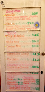 Bee Taqueria Menu