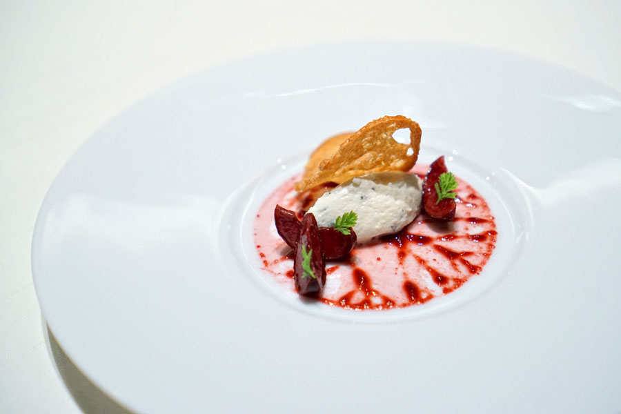 Fromage Frais, Cherry and Herbs