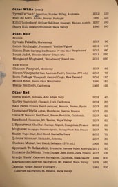Sushi Note Wine List: Other White (cont), Pinot Noir, Other Red