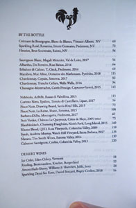 Rooster & Owl Wine List