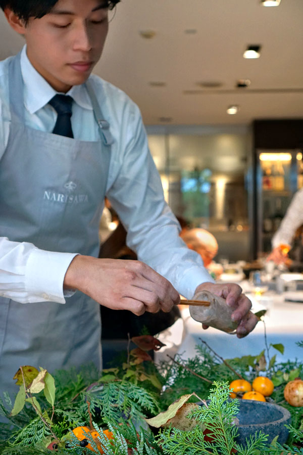 Narisawa Tableside Bread Preparation