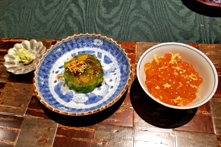Ikura, Assorted Pickles