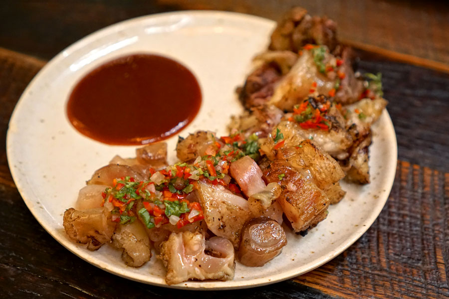 Beef tendon, scallion gremolata, spicy citrus hoisin