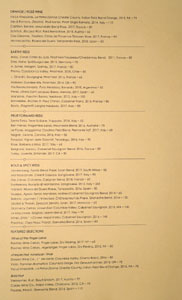 Fork Wine List: Orange / Rosé Wine, Earthy Reds, Fruit Forward Reds, Bold & Spicy Reds, Featured Selections