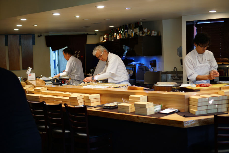 Sushi Chefs at Work at Shunji