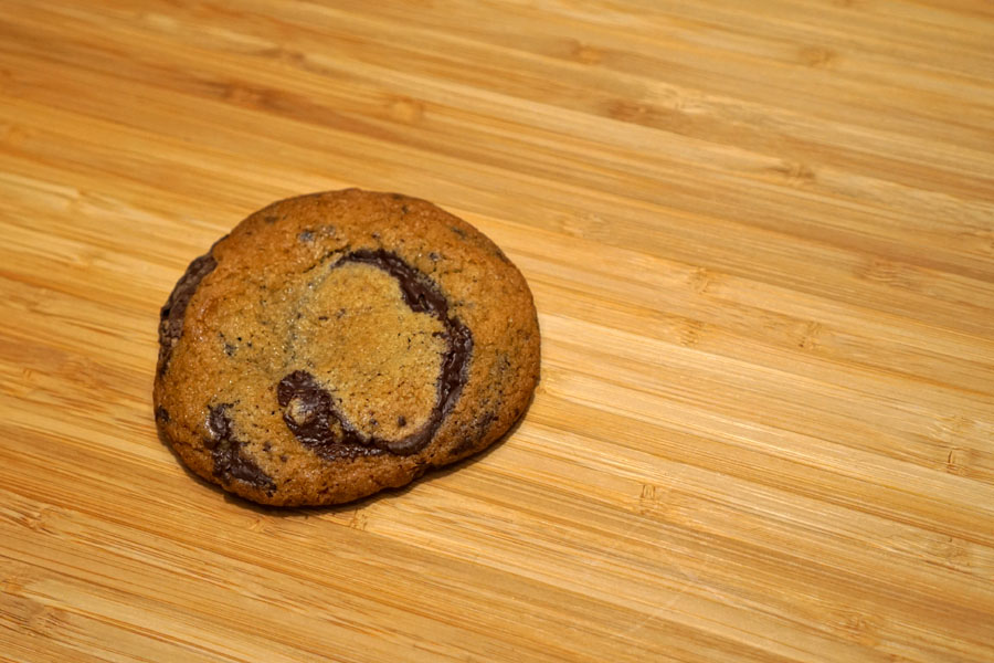 one chocolate chip cookie
