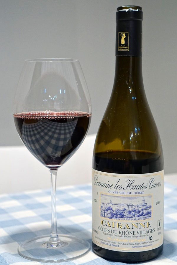 2007 Domaine les Hautes Cances, Cairanne, Southern Rhone