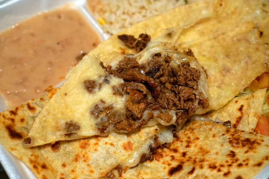 Quesadilla con Carne - Asada (Opened Up)