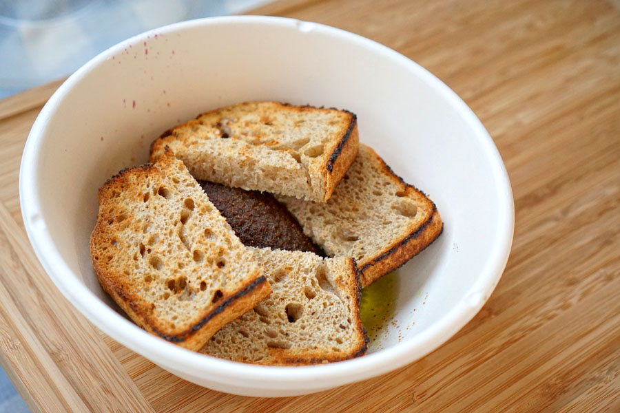 Destroyer avocado confit toast