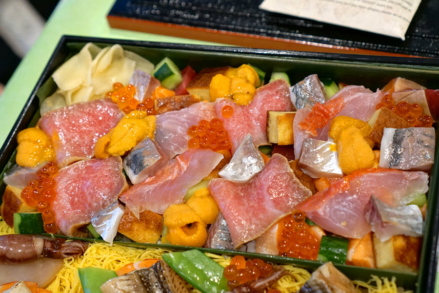 Sushi I-Naba Bara-Chirashi (Upper Section)