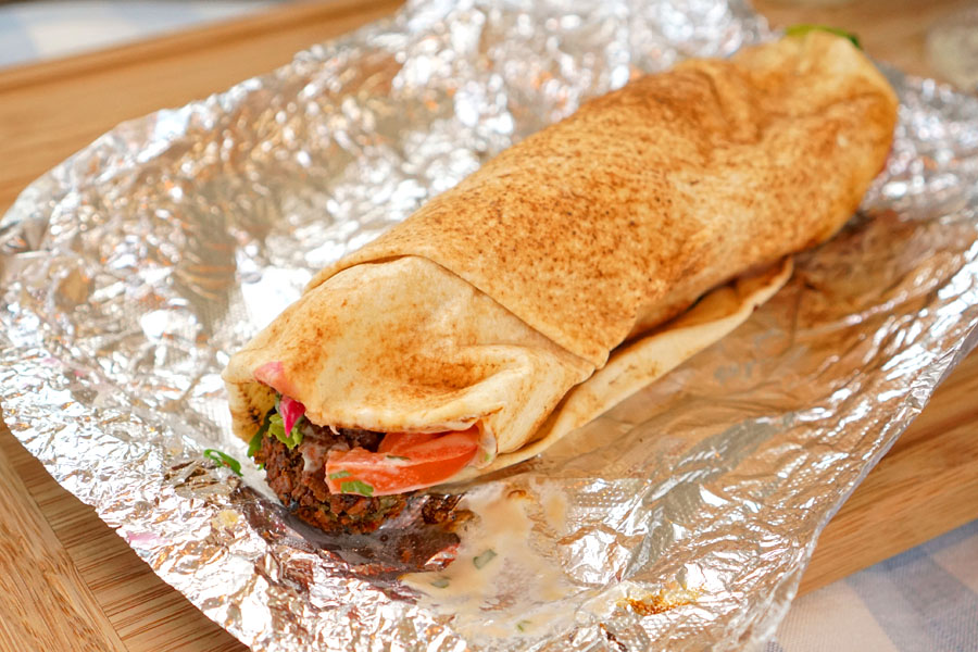 Falafel Pita Burrito