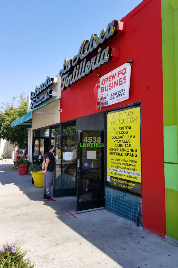 La Azteca Tortilleria Exterior