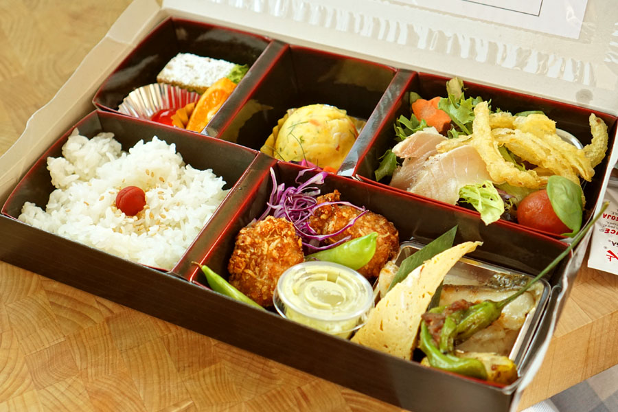 n/naka Bento Box Opened