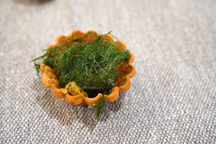 Green Tomato Pie Tart, Seaweed