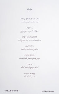 Dialogue Takeout Tasting Menu