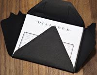 Dialogue Takeout Tasting Menu Card: Envelope