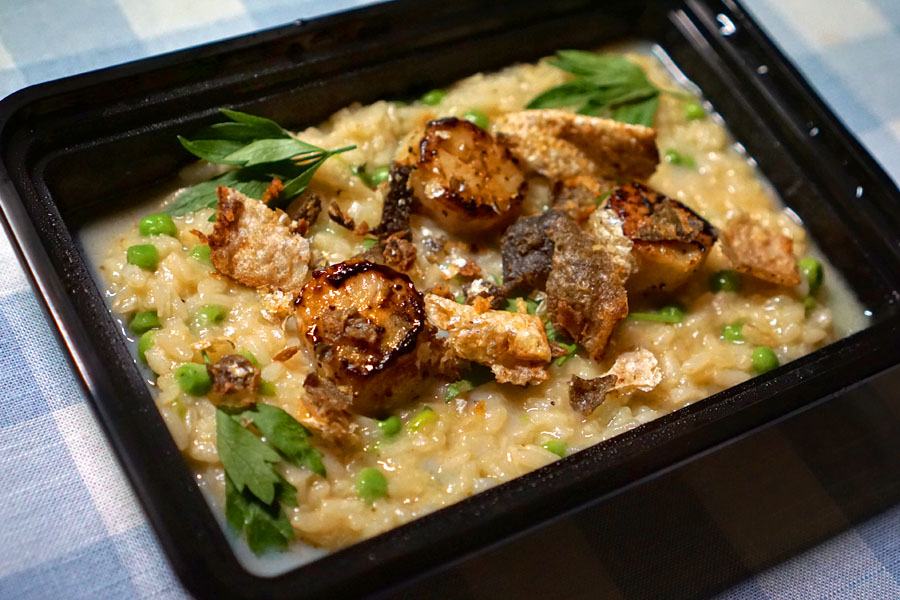 Crispy Salmon Skin Risotto