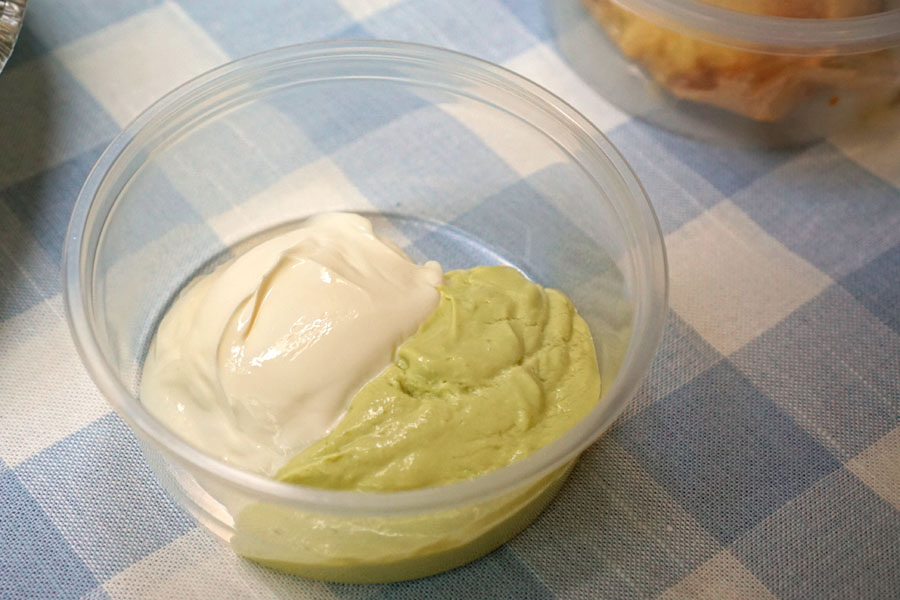 avocado salsa, yogurt