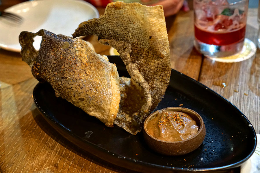 Salmon Skin Chicharones