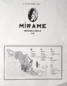 Mírame Menu Cover