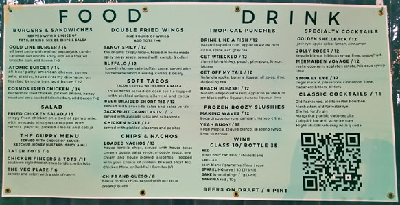 The Mermaid Menu