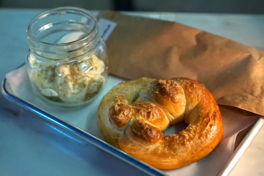 Warm House-Made Pretzel - Cultured Butter