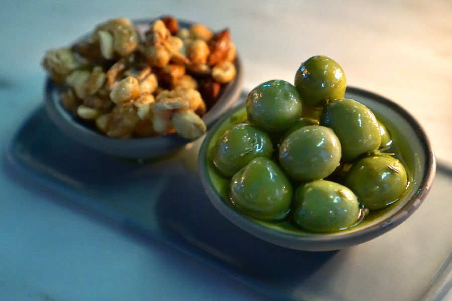 Marinated Olives & Mixed Nuts