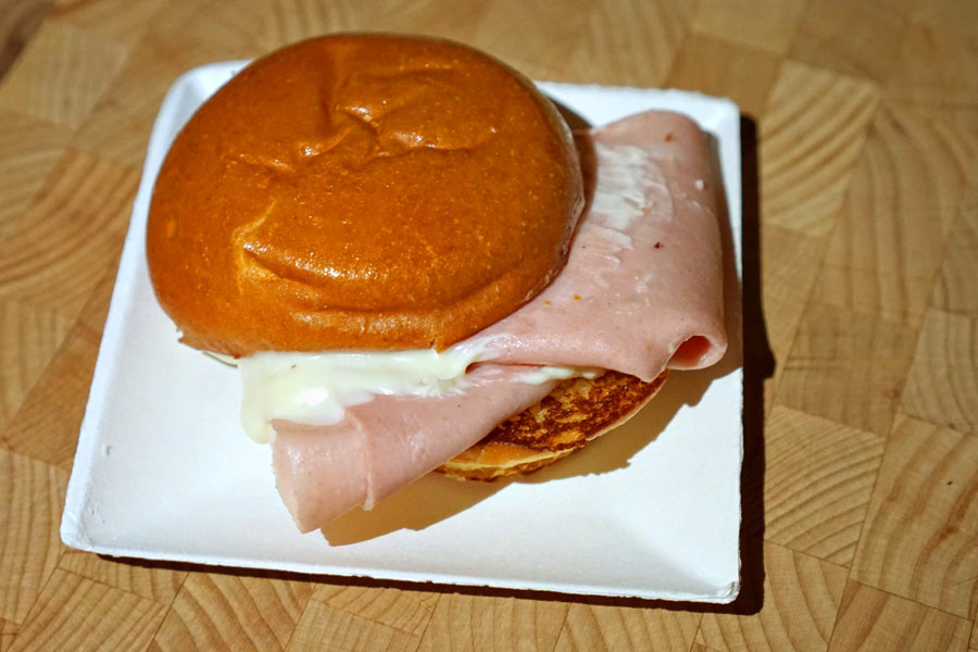 Mortadella Sandwich, Truffle Parmesan Fondue