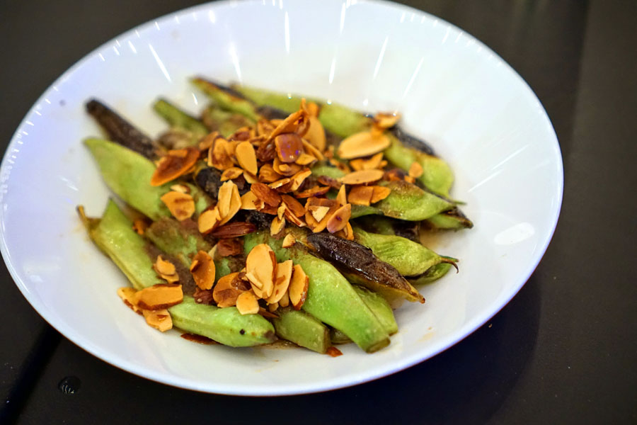 roasted romano beans, toasted almonds, black truffle & brown butter pesto