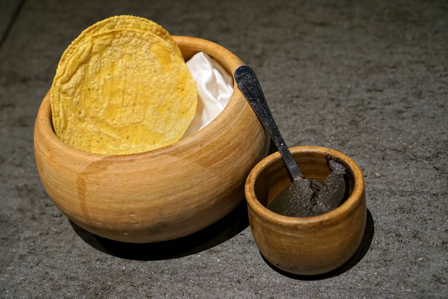 Smoked Eggplant Habanero Dip with Tostadas