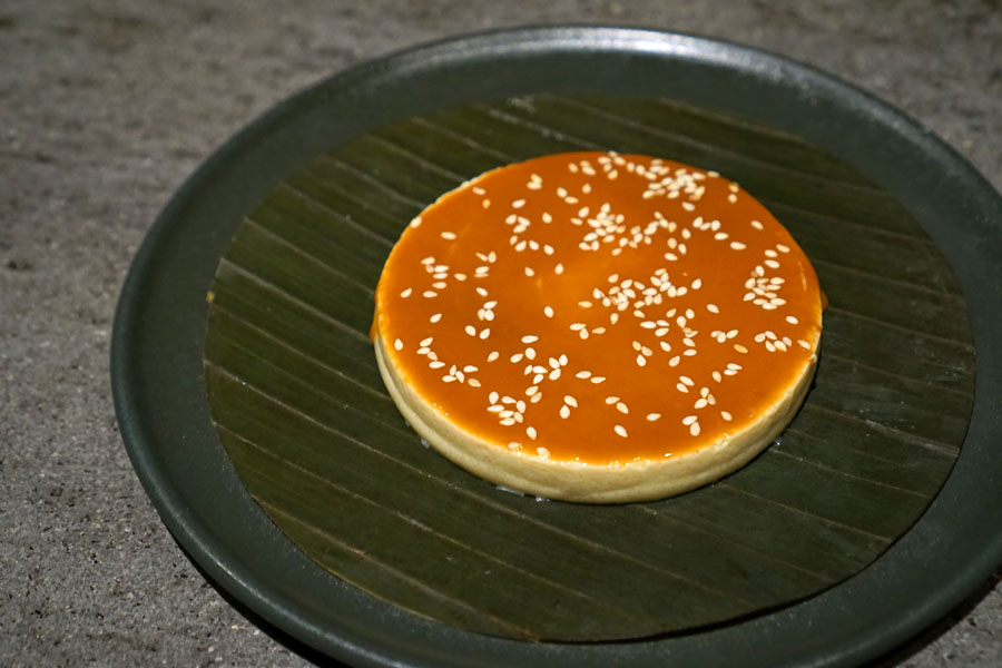 Banana Leaf Flan